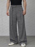 Smart Casual Wide-Leg Pants with Belt