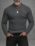 Minimalist Crossover Neck Knit Undershirt