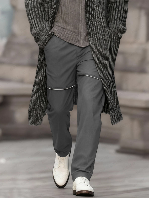 Stylish Zip Decoration Casual Pants