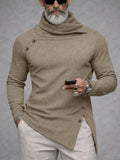 Fashion Designer Turtleneck Asymmetrical Undershirt
