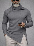 Fashion Designer Turtleneck Asymmetrical Undershirt