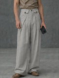 Stylish Pleated Wide Leg Trousers