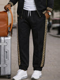 Luxury Webbing Patchwork Jacket Pants Set