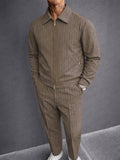 Premium Smart Casual Stripe Jacket Pants Set
