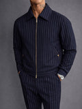 Premium Smart Casual Stripe Jacket Pants Set