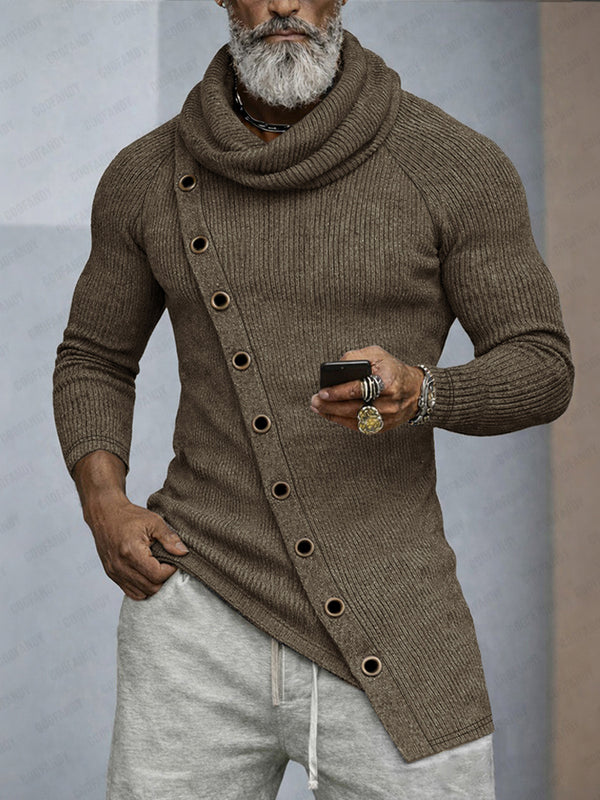 Stylish Sim Fit Cowl Neck Knit Top