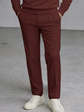 Minimalism Cross Placket Top and Pants Set