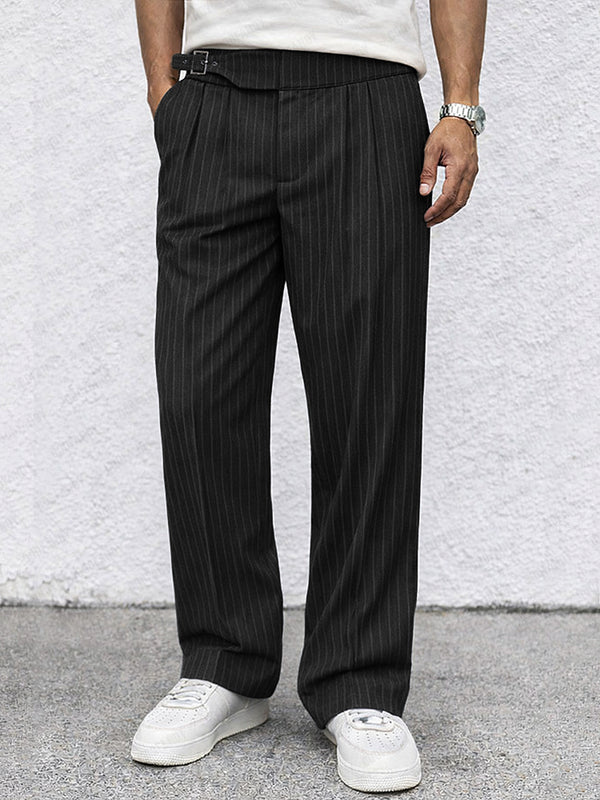 Smart Casual Stripe Straight Leg Pants