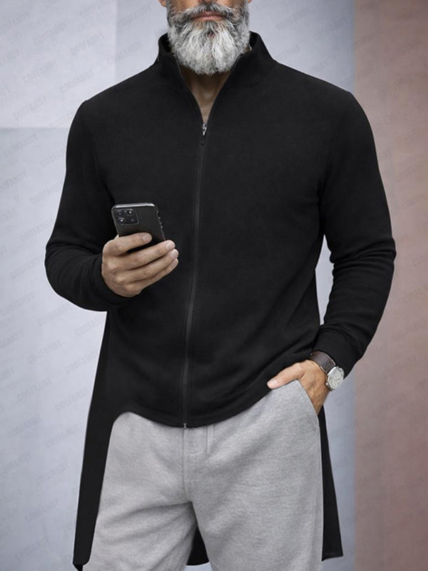 Unique Asymmetrical Hem Shirt Jacket