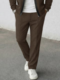 Daily Casual Suede Jacket and Pants Set