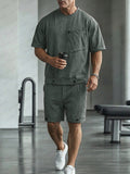 Unique Athleisure T-shirt and Shorts Set