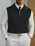 Smart Casual Quarter Zip Knit Vest