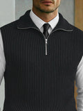 Smart Casual Quarter Zip Knit Vest