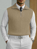 Smart Casual Quarter Zip Knit Vest