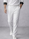 Comfort Old Money Contrast Color Polo Shirt Pants Set