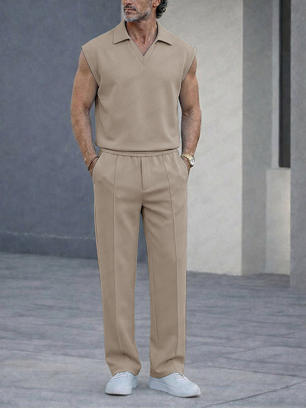 Modern Casual Tank Top and Pants Set
