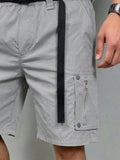 Casual Functional Summer Cargo Shorts with Belt