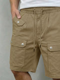 Utility Loose Fit Multi-pocket Cargo Shorts