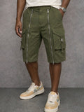 Unique Zipper Design Tactical Cargo Shorts