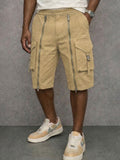 Unique Zipper Design Tactical Cargo Shorts