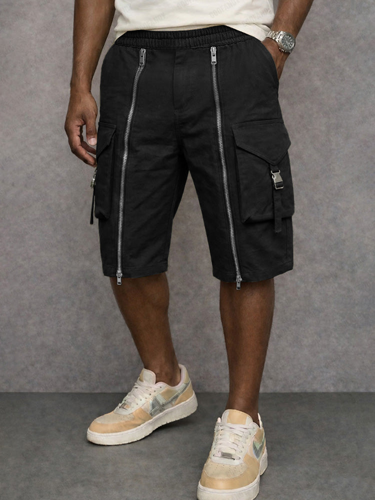 Unique Zipper Design Tactical Cargo Shorts – COOFANDY