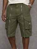Unique Zipper Design Tactical Cargo Shorts