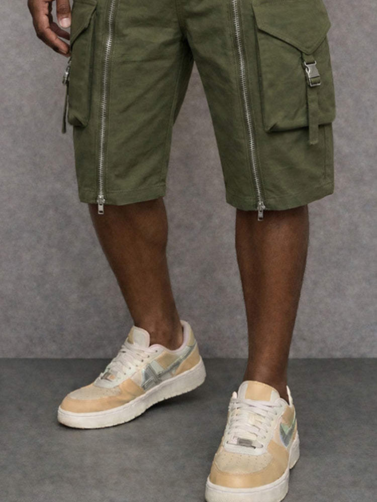 Unique Zipper Design Tactical Cargo Shorts – COOFANDY
