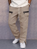 Utility Fashion Zipper Accents Cargo Pants