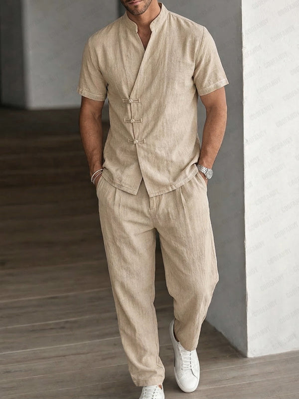 Urban Minimal Washed Cotton Matching Set