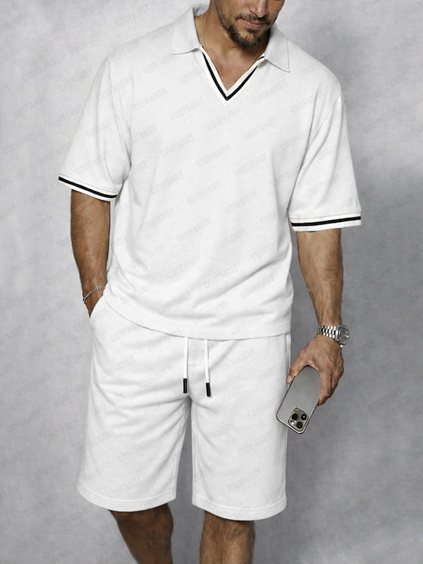 Sporty Stripe Trim Matching Set