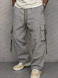 Utility Loose Fit Drawstring Waist Cargo Pants