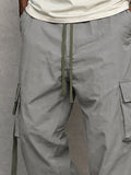 Utility Loose Fit Drawstring Waist Cargo Pants