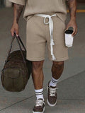Effortless Summer Breathable Knit Shorts Set