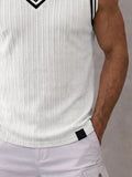 Modern Street Contrast Stripe Tank Top