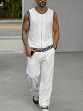 Athleisure Loose Fit Stripe Trim 2-Piece Set