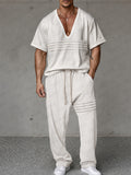 Effortless Urban Pleat Front Matching Set