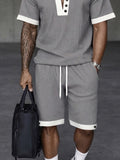 Modern Athleisure Contrast Trim Matching Set