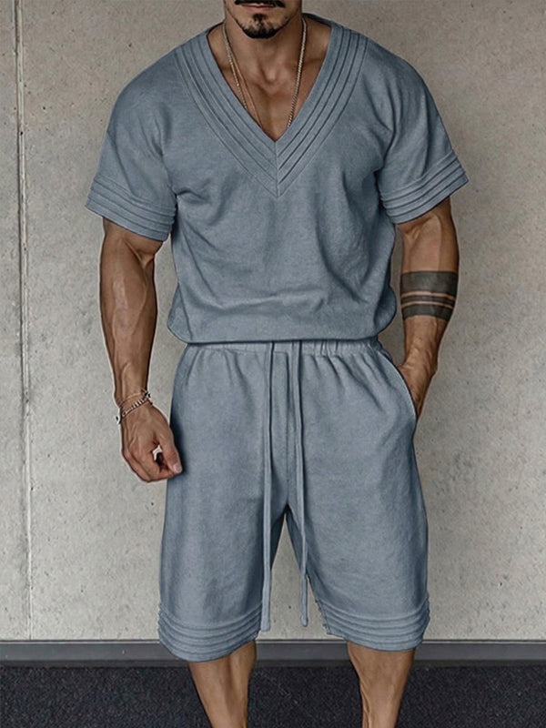 Casual Sporty Streetwear Shorts Set