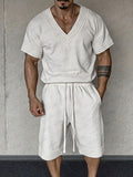 Casual Sporty Streetwear Shorts Set