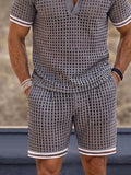 Resort Casual Knit Cutout Matching Set
