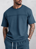 Athleisure Seam Detail T-Shirt Shorts Set