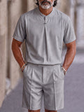 Modern Minimalist T-Shirt Shorts Set