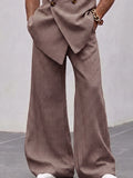 Vintage Smart Casual Plaid Matching Set