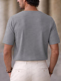 Casual Unique Asymmetrical Button Design Shirt