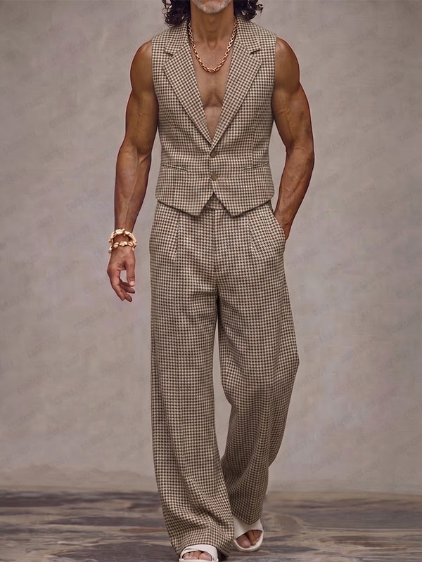 casual dress vest mens 2019 New Arrival Vests For Men Slim Fit Suit Male Wais nhatlecasse Best seller at aesido Men's Modern Plaid Suit Vest