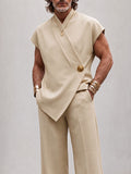 Effortless Luxe Sleeveless Top Pants Set