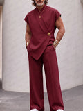 Effortless Luxe Sleeveless Top Pants Set