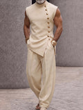 Modern Tailoring Refined Button Design Matching Set