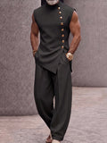 Modern Tailoring Refined Button Design Matching Set