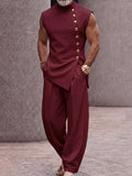 Modern Tailoring Refined Button Design Matching Set